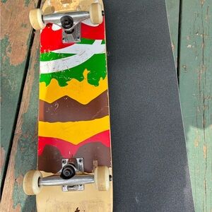 Enjoi Burger Time 7.37" Skateboard + New grip tape